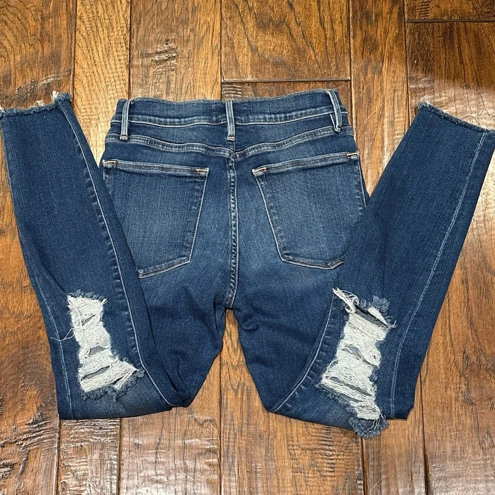 Frame High Rise Skinny Jeans - Picture 4 of 5